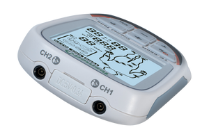 TESMED TE-880R Plus - Elettrostimolatore Muscolare Ricaricabile, EMS, TENS, Massaggio - 73 programmi di cui 2 personalizzabili - Funziona con 8 elettrodi.