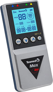 TESMED MAX 830 con 20 elettrodi elettrostimolatore muscolare professionale: massima potenza, addominali, glutei, potenziamento muscolare, inestetismi, massaggi tens
