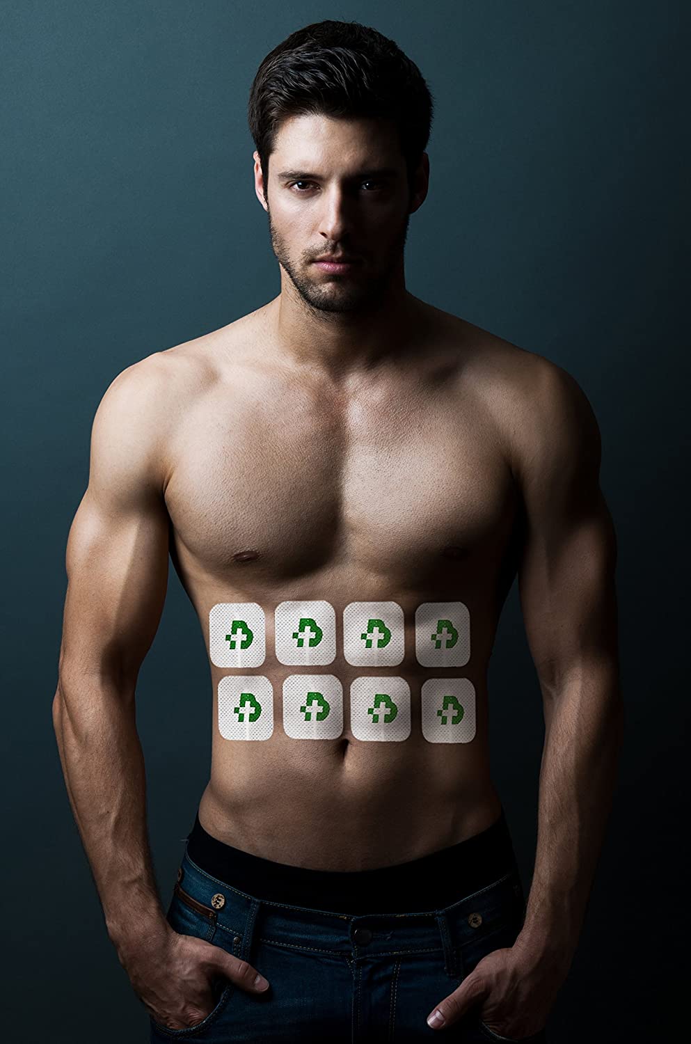 TESMED MAX 5 elettrostimolatore muscolare con 4 canali -Batteria Ricaricabile- tonificazione, rassodamento, drenaggio, modellamento, Addominali, Cellulite